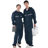 New 2025 Thin Suit Denim Wear-Resistant Breathable Auto Repair Work Clothes Welding Suit Electrician