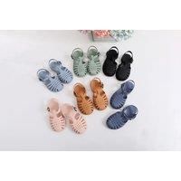 Kids Soft Rubber Sandals - 9 Sizes & 5 Colours! - Black