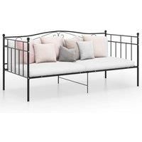 Berkfield Home Sofa Bed Frame Black Metal 90x200 cm