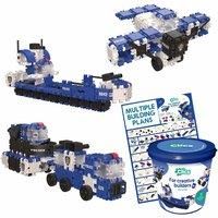 Clic and Play Police Bucket - 135 Pieces, none