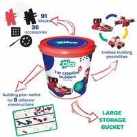 Clics Clic And Play Fire Edition Bucket - 127 Pieces, Multi