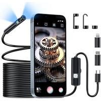 2MP Endoscope Camera for ios android Single/Dual Lens 8MM Hard Wire Automotive Boroscope IP67 Waterproof Endoscope forsmartphone