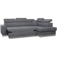 Rossland Corner Storage Sofa Bed Available In Grey Color!