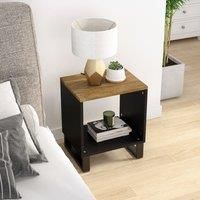 Berkfield Home Coffee Table 40x31x46 cm Solid Wood Mango&Engineered Wood in Brown | Size: 40 x 31 x 46 cm