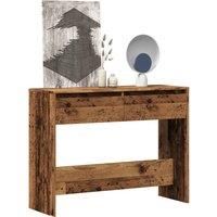 Berkfield Home Console Table Old Wood 100x35x76.5 cm Engineered Wood in Brown