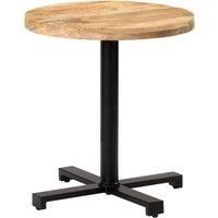 Bistro Table Round 70x75 cm Rough Mango Wood