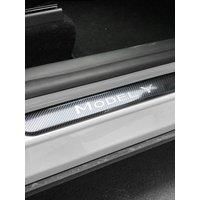For Tesla 2021-23Model3 Car Threshold Protector Strips Stainless Steel Front Rear Door Welcome Pedal