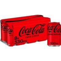 Coca-Cola Zero Sugar 8 x 330ml Cans