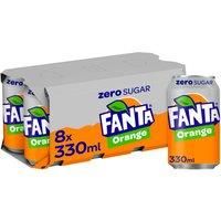 Fanta Orange Zero 8 x 330ml