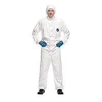 DuPont Tyvek 500 Xpert | Chemical Protective Clothing with Hood, Category III, Type 5-B and 6-B | Robust yet Lightweight | White | Size XL
