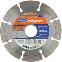 Norton Clipper 115 x 22.23mm Universal Standard Diamond Blade for Bricks Tiles