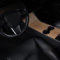 For tesla center sticker 2017-2020 model 3 Center Console Panel Grain Film Central Control Car dashboard cover sticker