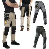 Cargo Pants Men Workwear Multi-Pocket Outdoor Hiking Joggers Pants Work Trousers Men with Wear