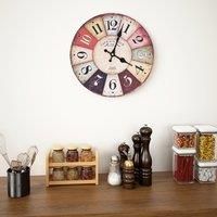Berkfield Home Vintage Wall Clock Colourful 30 cm