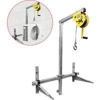 Multifunctional Conditioning Lifting Tool Folding Crane Lifting Bracket Manual Winch Assembly Air Conditioner Lifting Machine