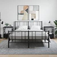 Bedside Tables 2 pcs Black 50x41x65 cm Engineered Wood