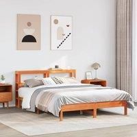Berkfield Home Bed Frame without Mattress Wax Brown 160x200 cm Solid Wood Pine