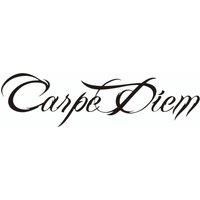 Make a Statement with Carpe Diem: Black Transparent Vinyl Stickers for Motorcycle, Car & Laptop