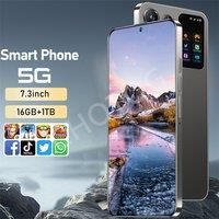 2025 Smartphone SMS 24 Ultra Original 7.3HD Dual SIM Card Cell Phone 7800mAh Android 14 Global Version Mobile Phones Cellphones