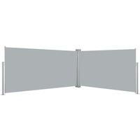 Retractable Side Awning 160x600 cm Grey