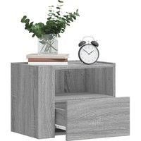 Berkfield Home Wall-mounted Bedside Cabinets 2 pcs Grey Sonoma 45x30x35 cm | Size: 45 x 30 x 35 cm