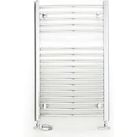 Towelrads Pisa Curved Towel Radiator, 600 x 600mm - Chrome