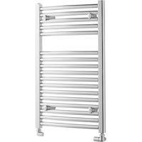Towelrads Pisa Curved Towel Radiator, 800 x 400mm - Chrome