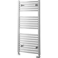 Towelrads Pisa Curved Towel Radiator, 1200 x 600mm - Chrome