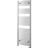 Towelrads Pisa Curved Towel Radiator, 1600 x 450mm - Chrome