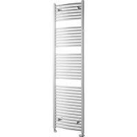 Towelrads Pisa Curved Towel Radiator, 1800 x 600mm - Chrome