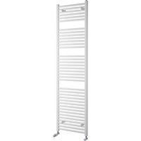 Towelrads Pisa Straight White Towel Radiator - White / 500mm / 1200mm