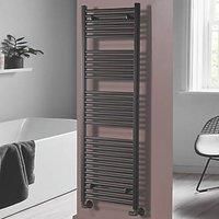 1600mm x 500mm Straight Black Towel Rail  Pisa Range