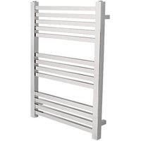 Square Chrome Towel Rail Radiator - Silver / 80cm / 60cm