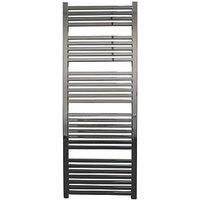 Chrome Towel Radiator with Square Rails 442W  1600 x 450mm  Electric