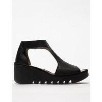 Fly London Women/'s BEZO306FLY Sandal, Black, 4 UK