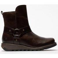Fly London Women/'s SOCH136FLY Fashion Boot, DK. Brown, 4 UK