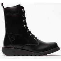 Fly London Silf015Fly Lace Up Ankle Boot - Black