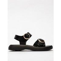 Fly London Women/'s BUNK604FLY Sandal, Black, 4 UK