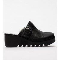 Fly London Women/'s BLOK586FLY Wedges, Black, 4 UK