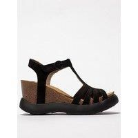 Fly London Women/'s GAIT959FLY Sandal, Black, 3 UK