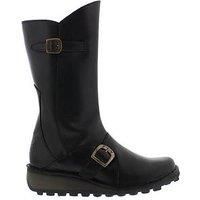 Fly London Women/'s Mes Buckle Boots, Black, 3 UK