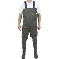 Amblers Mens Tyne Chest Safety Wader Wellingtons (6 UK) (Green)