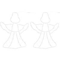Berkfield Home Christmas Lights Angel Silhouette 2 pcs 50 LEDs Warm White