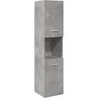 Berkfield Home Bathroom Hanging Cabinet Concrete Grey 30x30x130 cm Engineered Wood | Size: 30 x 30 x 130 cm