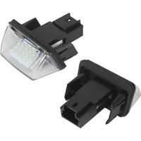2pc LED License Number Plate Light For Citroen C3 C4 C5 Berlingo Saxo Xsara Picasso For Peugeot 206