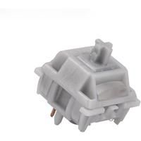 GATERON Smoothie Silver Switch 5 Pin 45g Linear POM Housing Stem Gateron RGB SMD DIY Hot swap Mechanical Keyboard MX Switches
