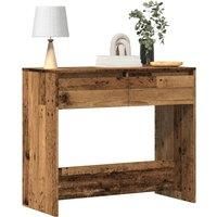 Berkfield Home Console Table Old Wood 89x41x76.5 cm Engineered Wood in Brown