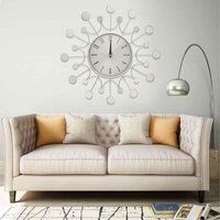 Berkfield Home Wall Clock Silver 40 cm Metal