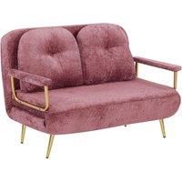 2 Seater Bola Boucle Foldable Sofa Bed With Pillows - 5 Colours