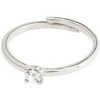 Pilgrim Lulu Crystal Stack Ring Silver-Plated